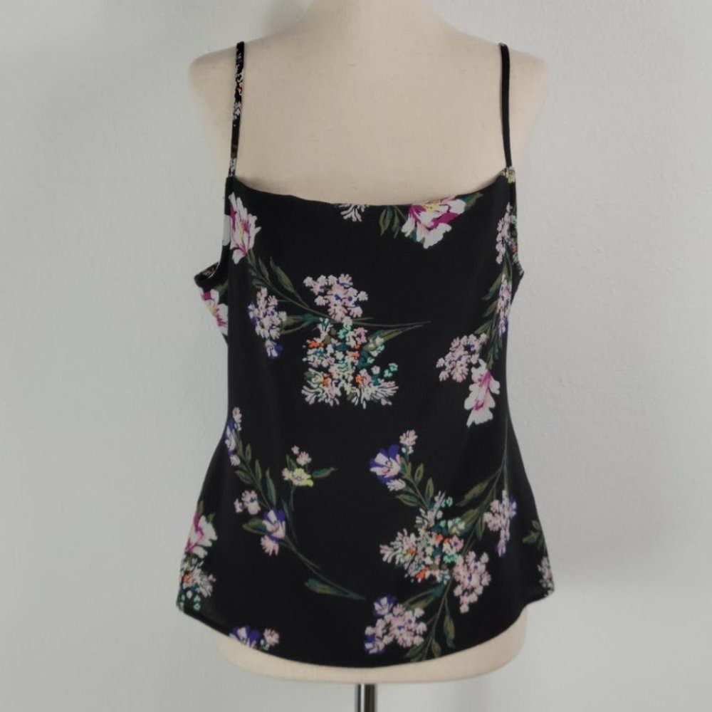 LOVE, FIRE floral print tank top black Sz M - Picture 3 of 8